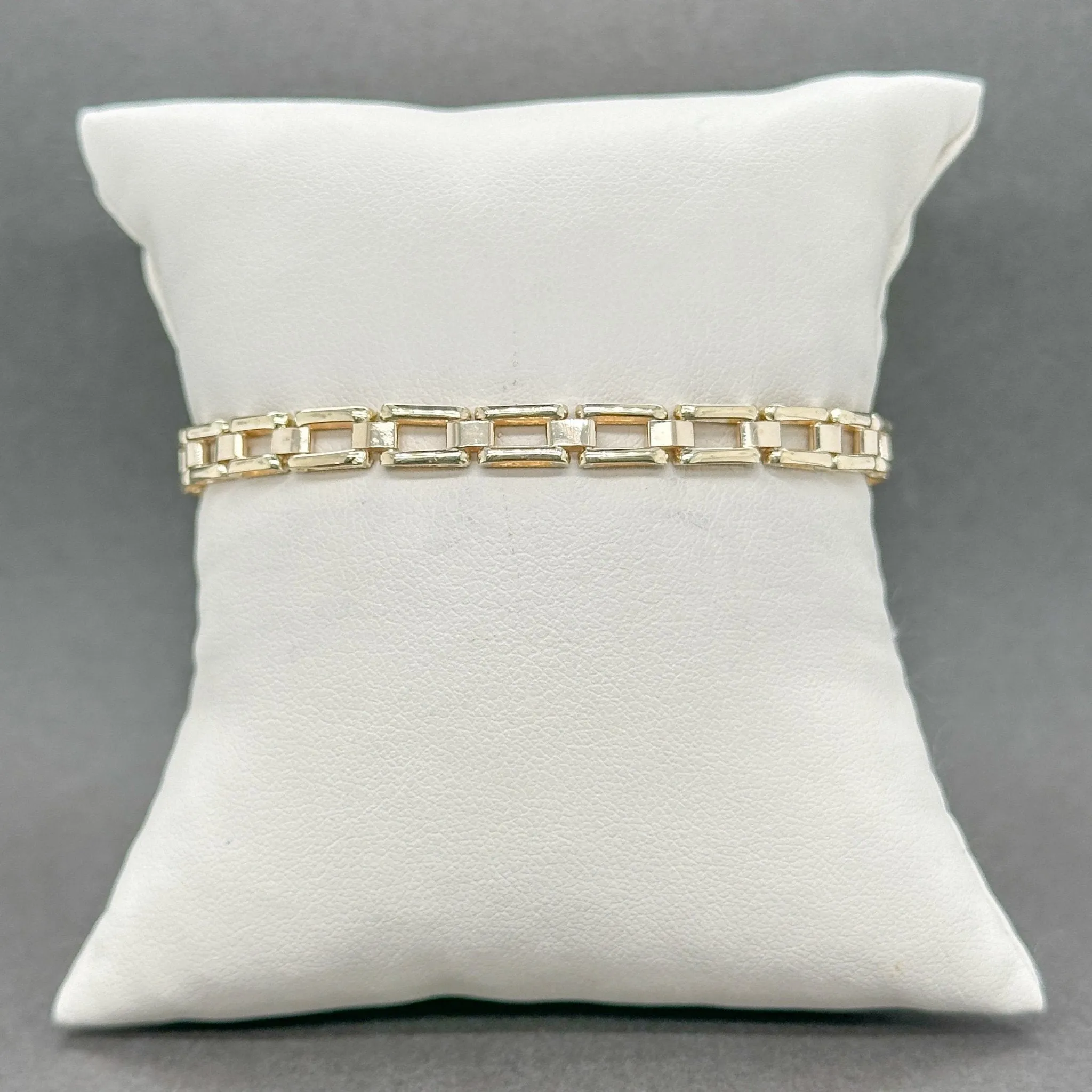 Estate 14K Y Gold 4.9mm Box Link Chain Bracelet