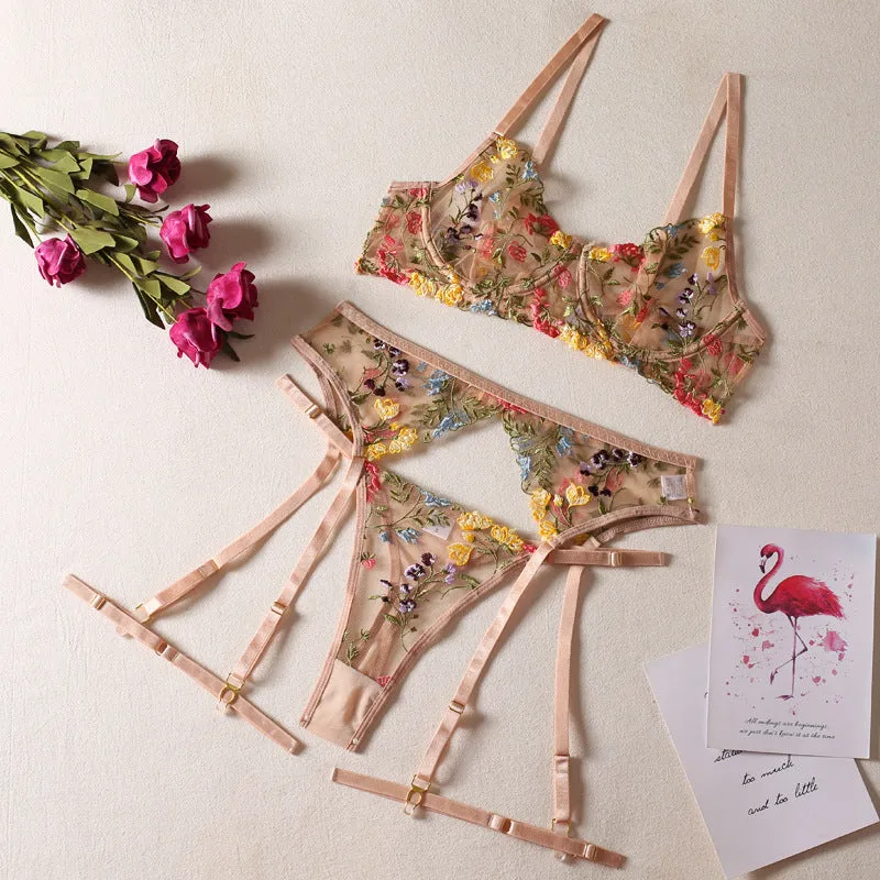 Floral Lingerie Set