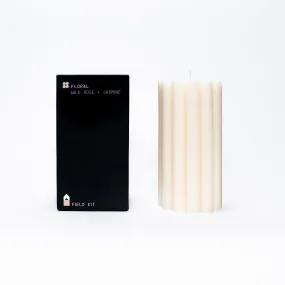 Floral Pillar Candle