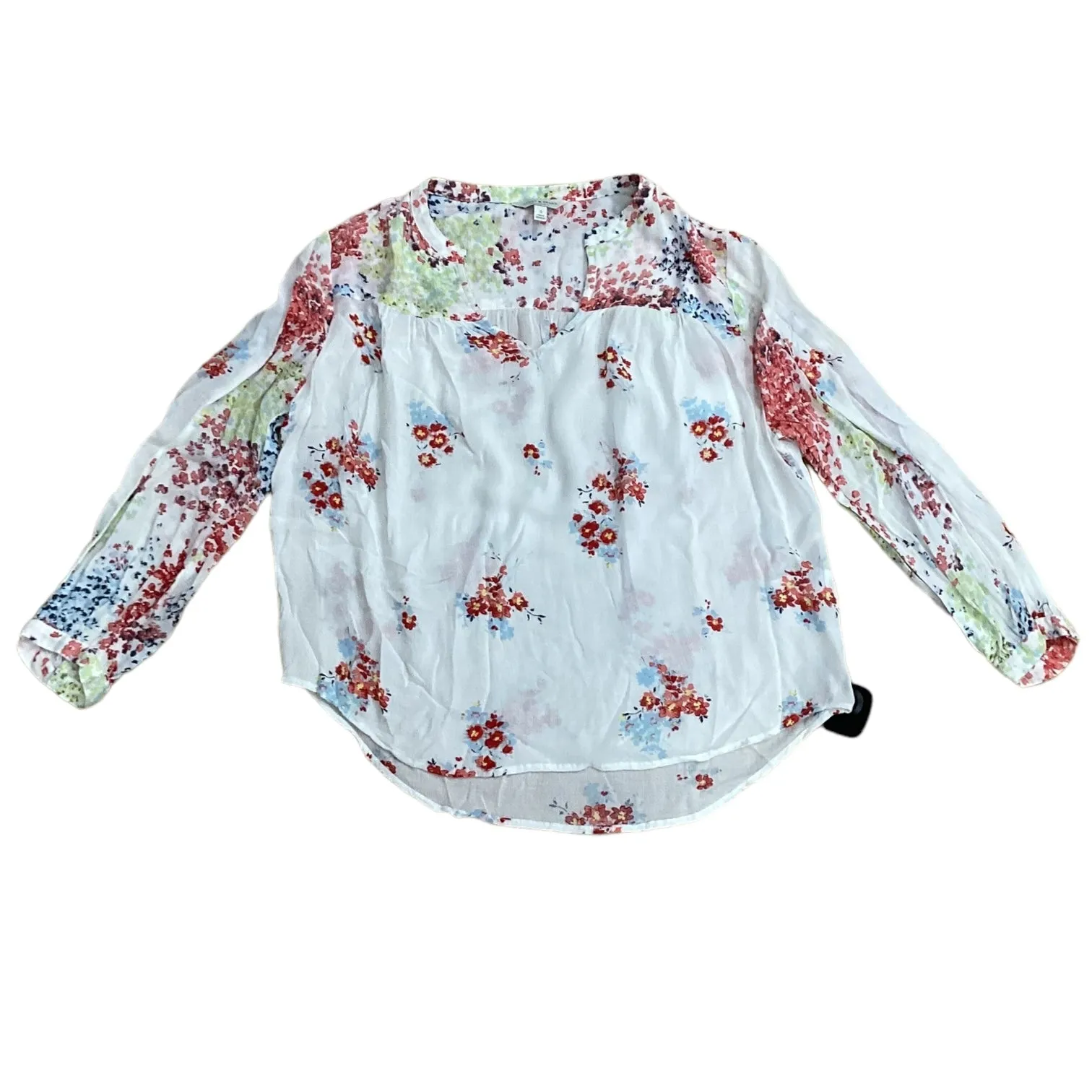 Floral Print Top Long Sleeve Lucky Brand, Size S