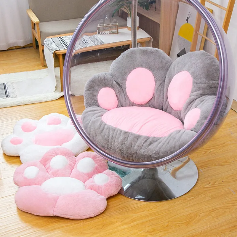 Fluffy Bear Paw Chair Cushion