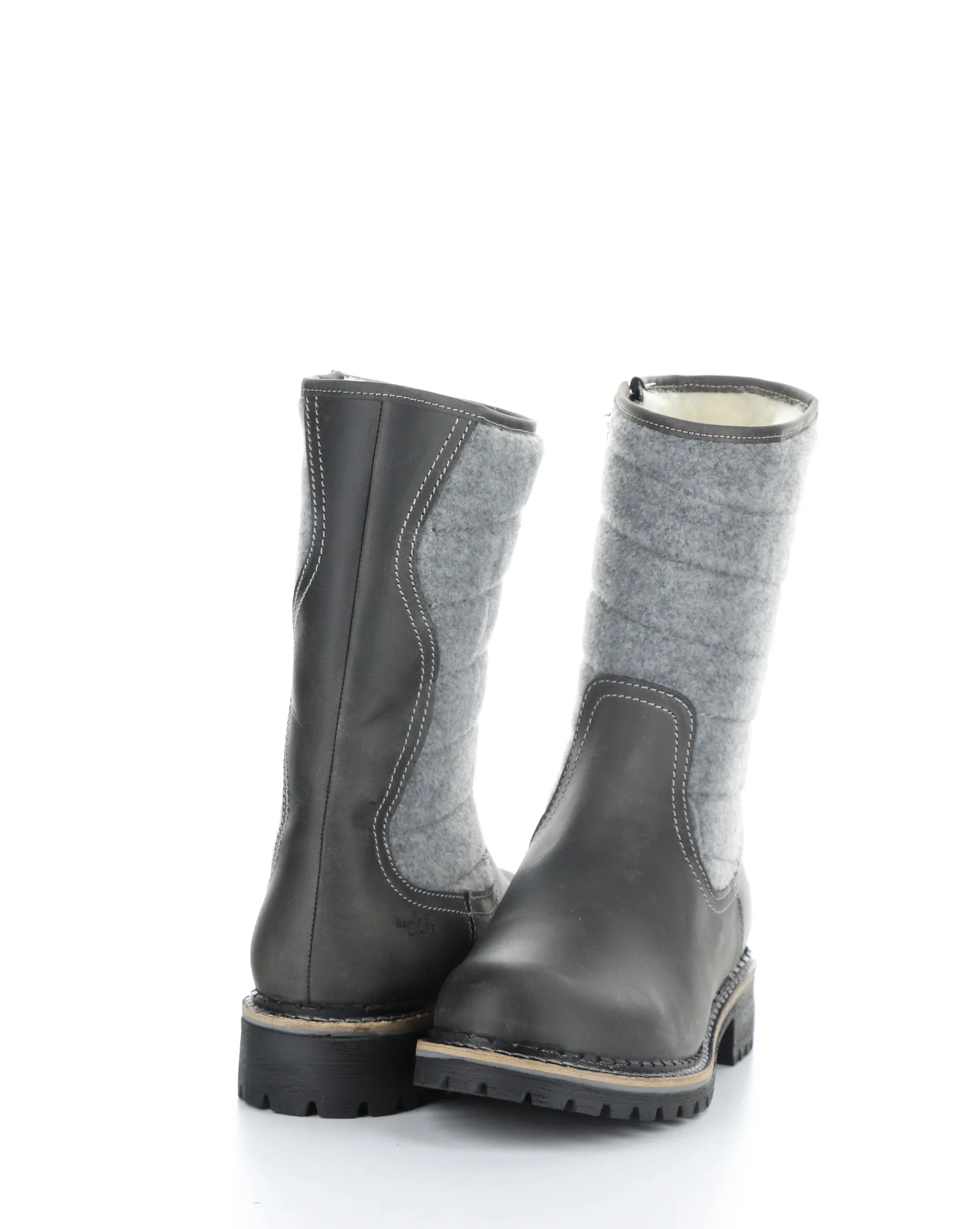 HARLYN GREY Round Toe Boots