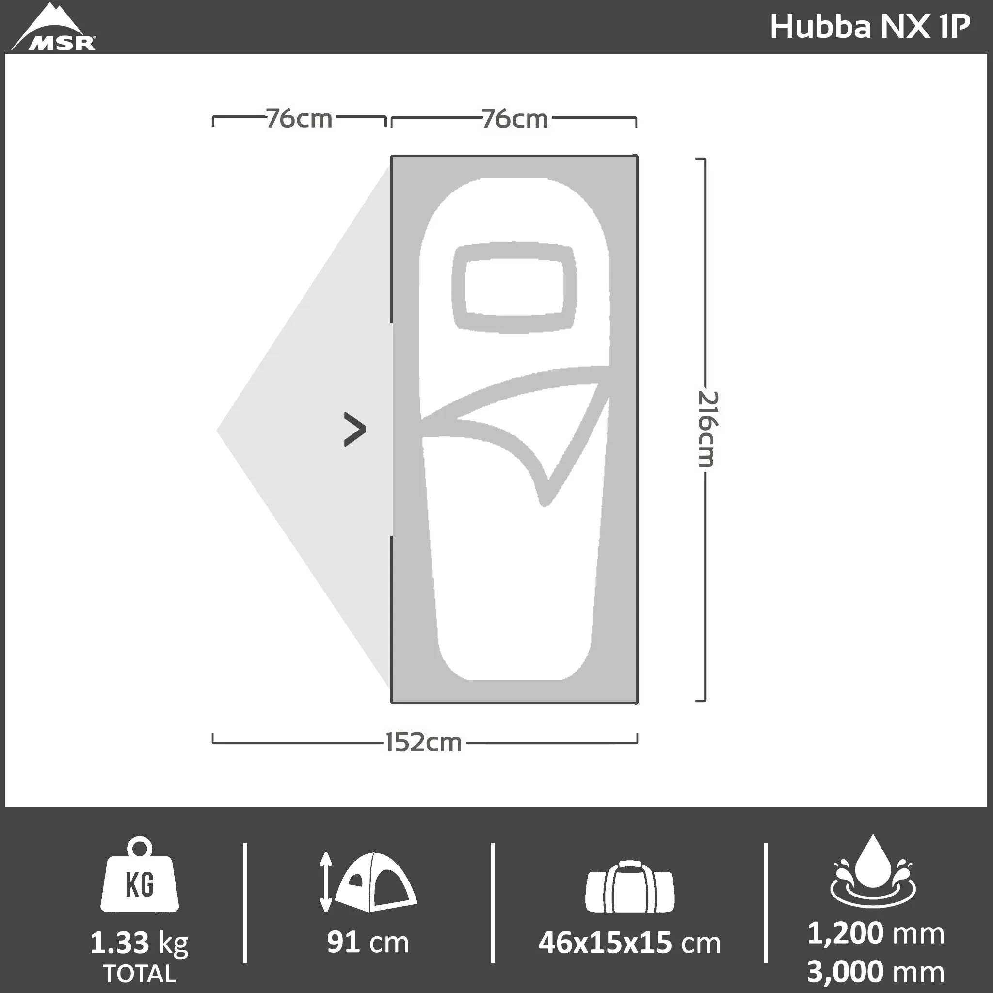 Hubba NX 1P Hiking Tent