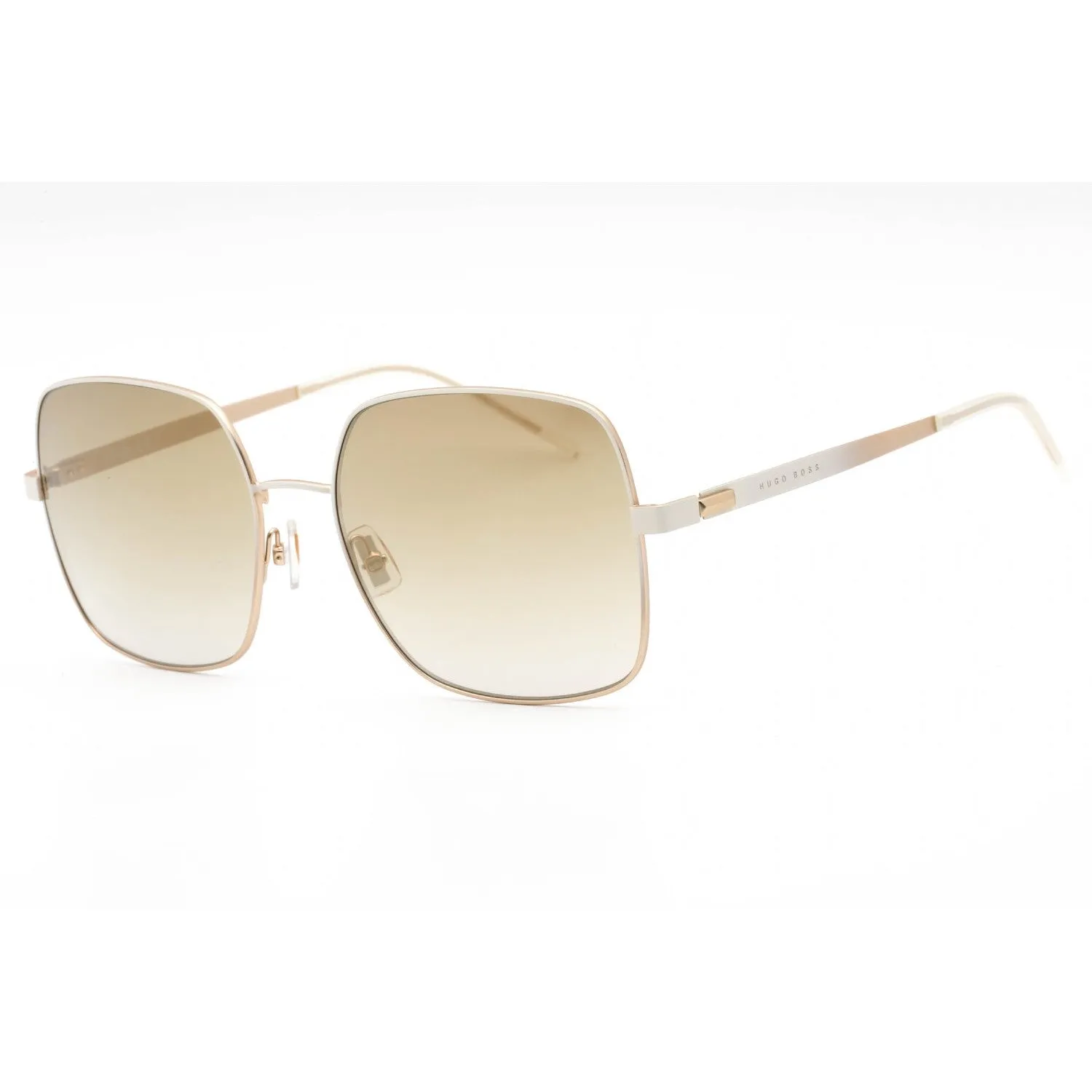 Hugo Boss BOSS 1160/S Sunglasses Matte White Gold / Brown ss Gold Women's