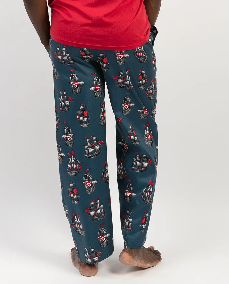 Jasper Pirate Ship Print Pyjama Bottoms