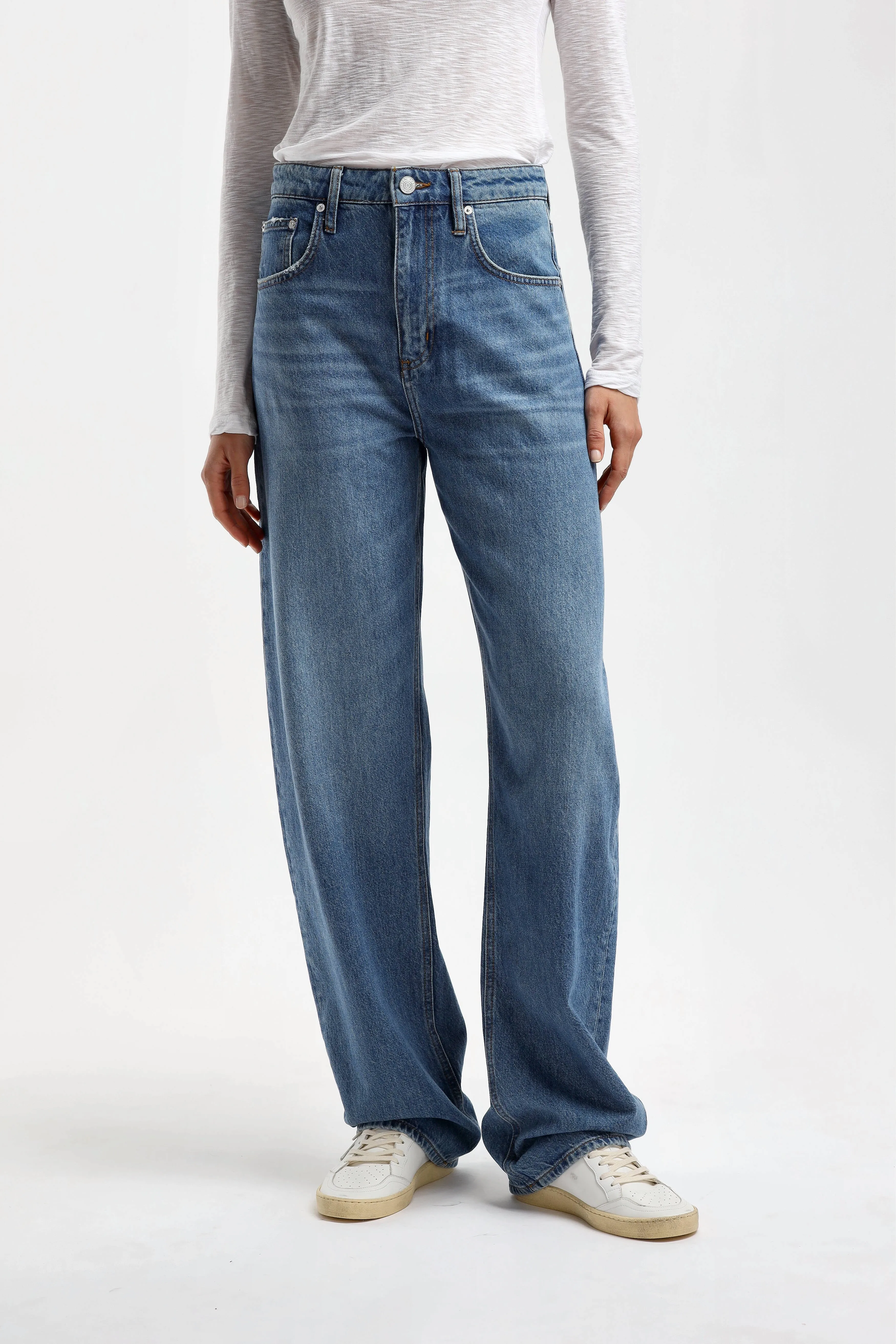 Jeans Long Barrel in Caramia