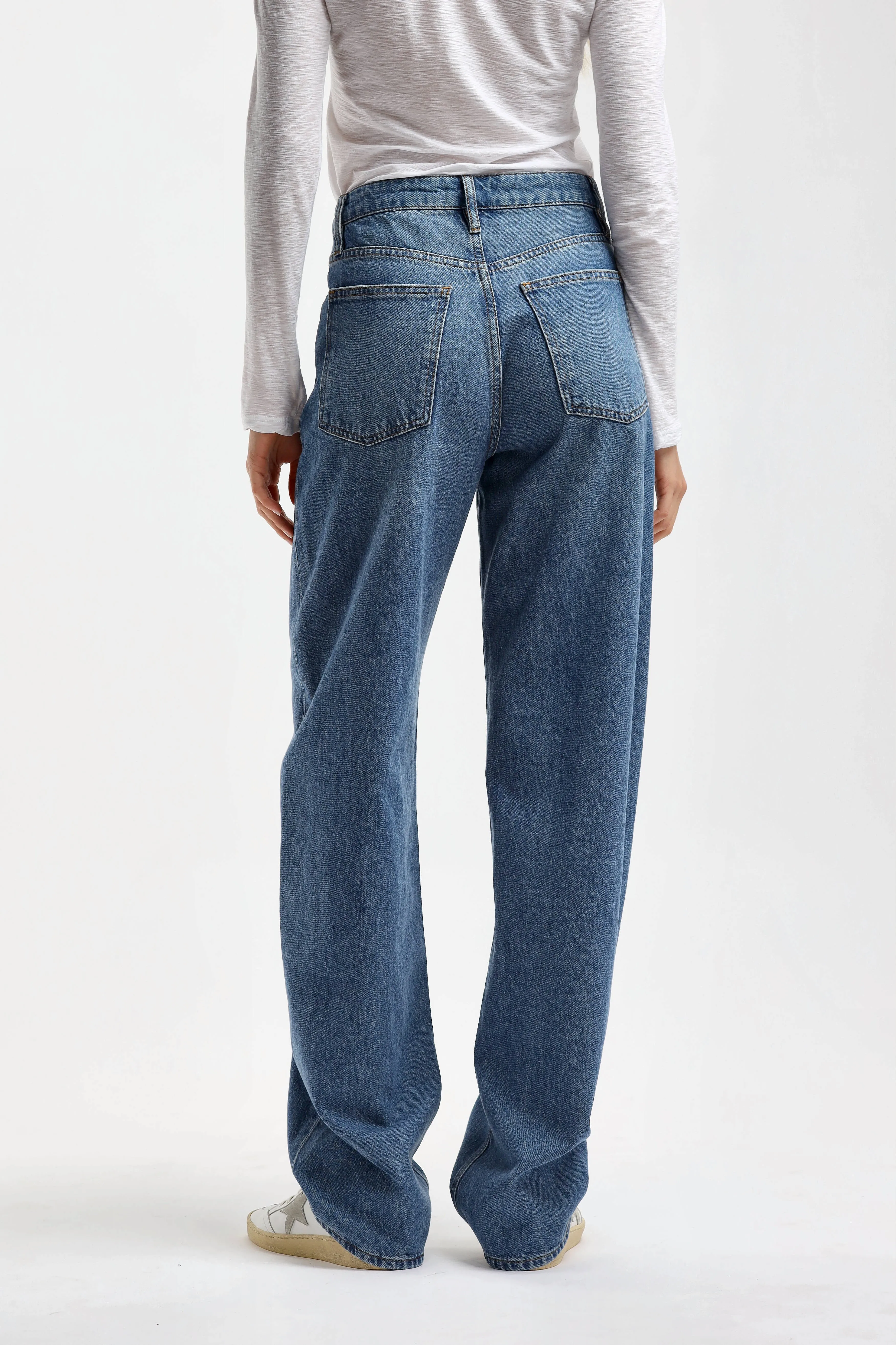 Jeans Long Barrel in Caramia