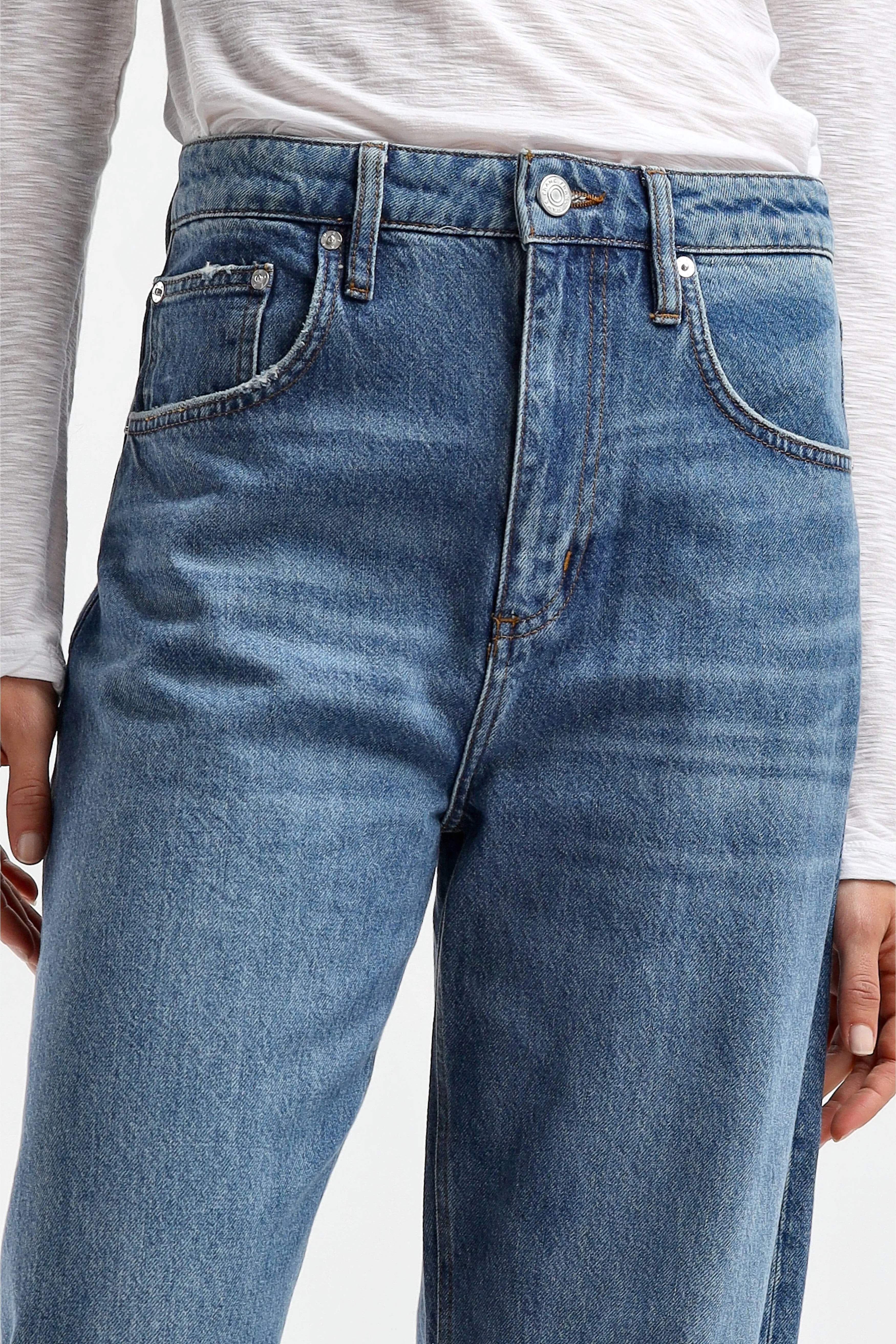 Jeans Long Barrel in Caramia