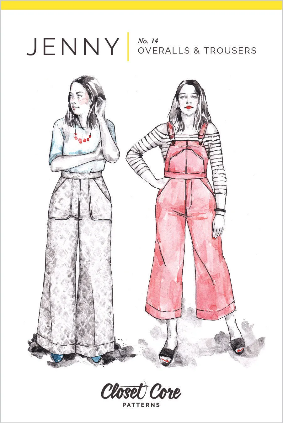 Jenny Overalls & Trousers Sewing Pattern by Closet Core Patterns