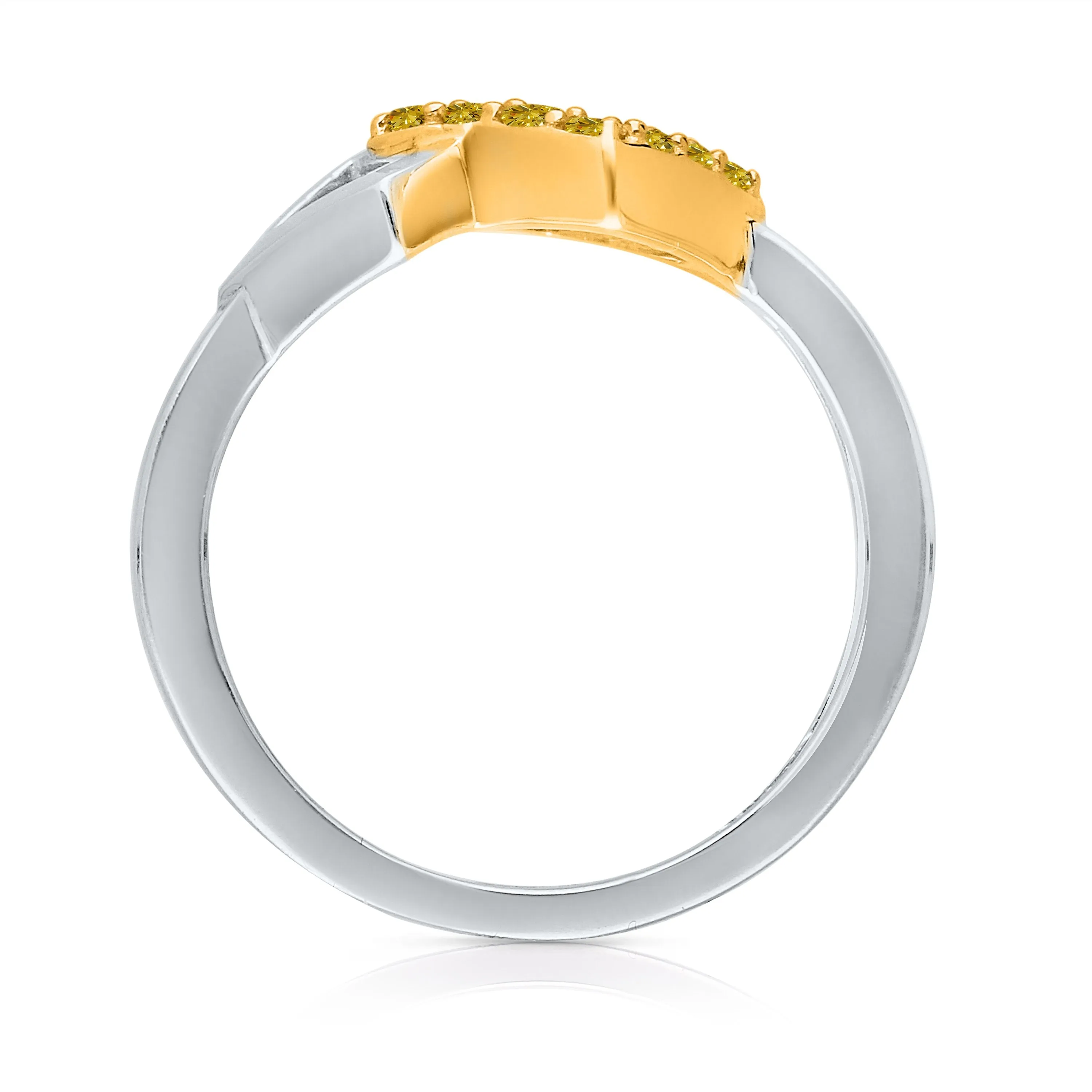 Kallati Eternal Diamond Ring in 14K Two-Tone Gold