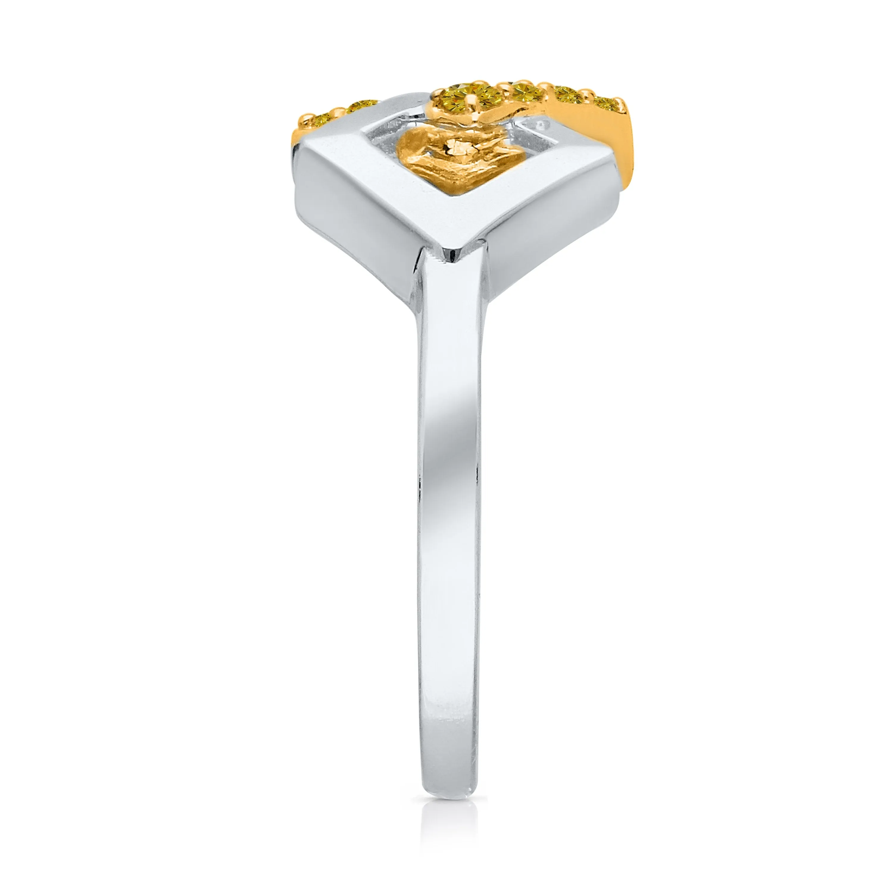 Kallati Eternal Diamond Ring in 14K Two-Tone Gold