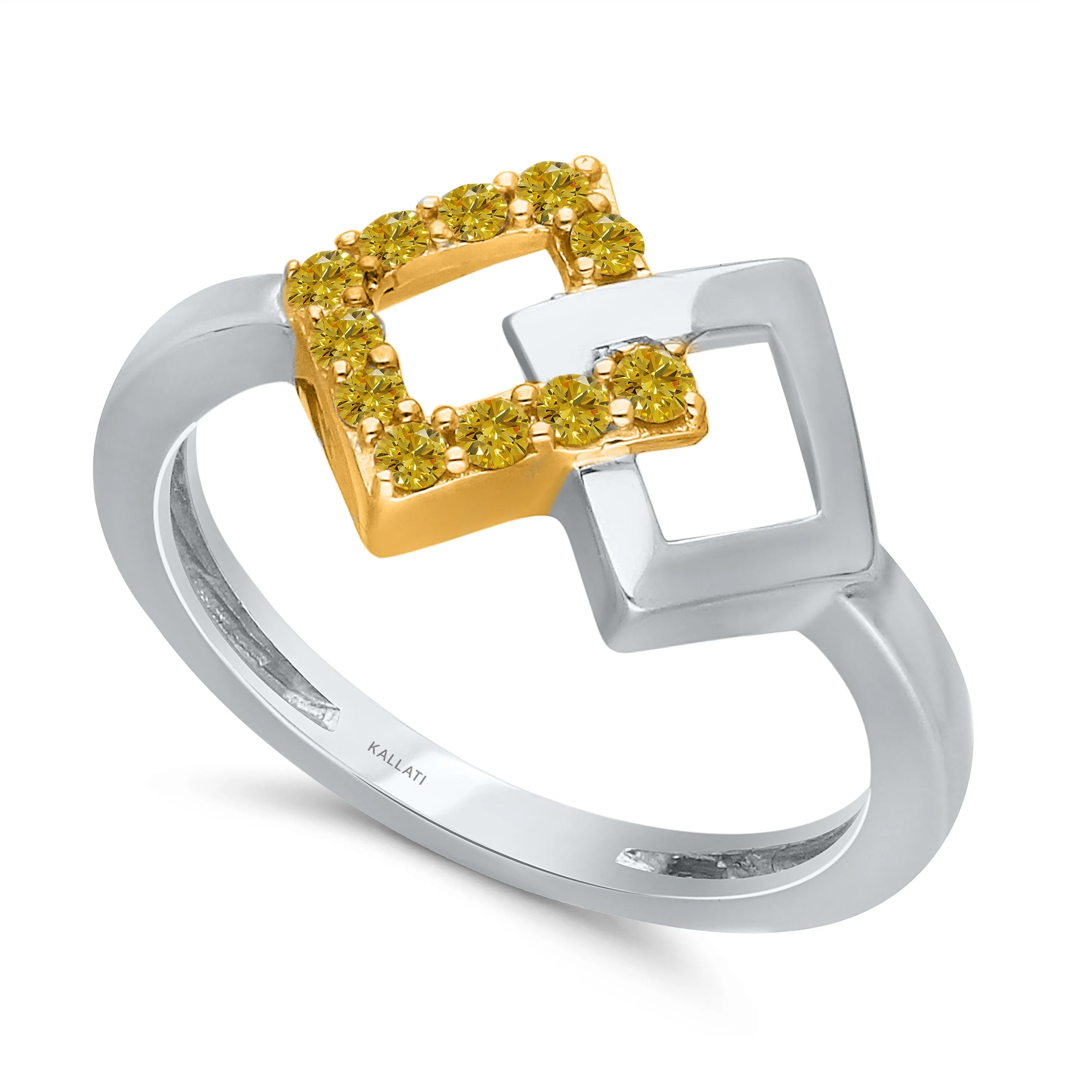 Kallati Eternal Diamond Ring in 14K Two-Tone Gold