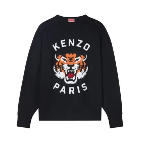 Kenzo Lucky Tiger Emb Oversize Sweat Black