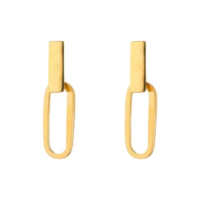 KNIGHT AND DAY - PAPERCLIP EARRINGS