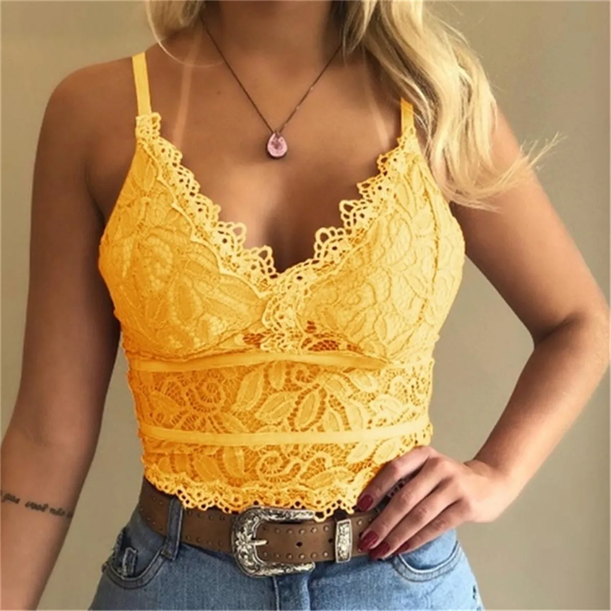 Lace Floral Bralette