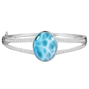 Larimar World's Ocean Split Bangle