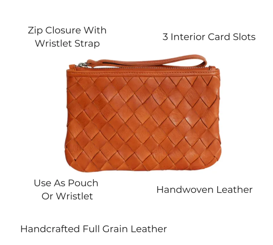 Latico leather purse, Amal wristlet