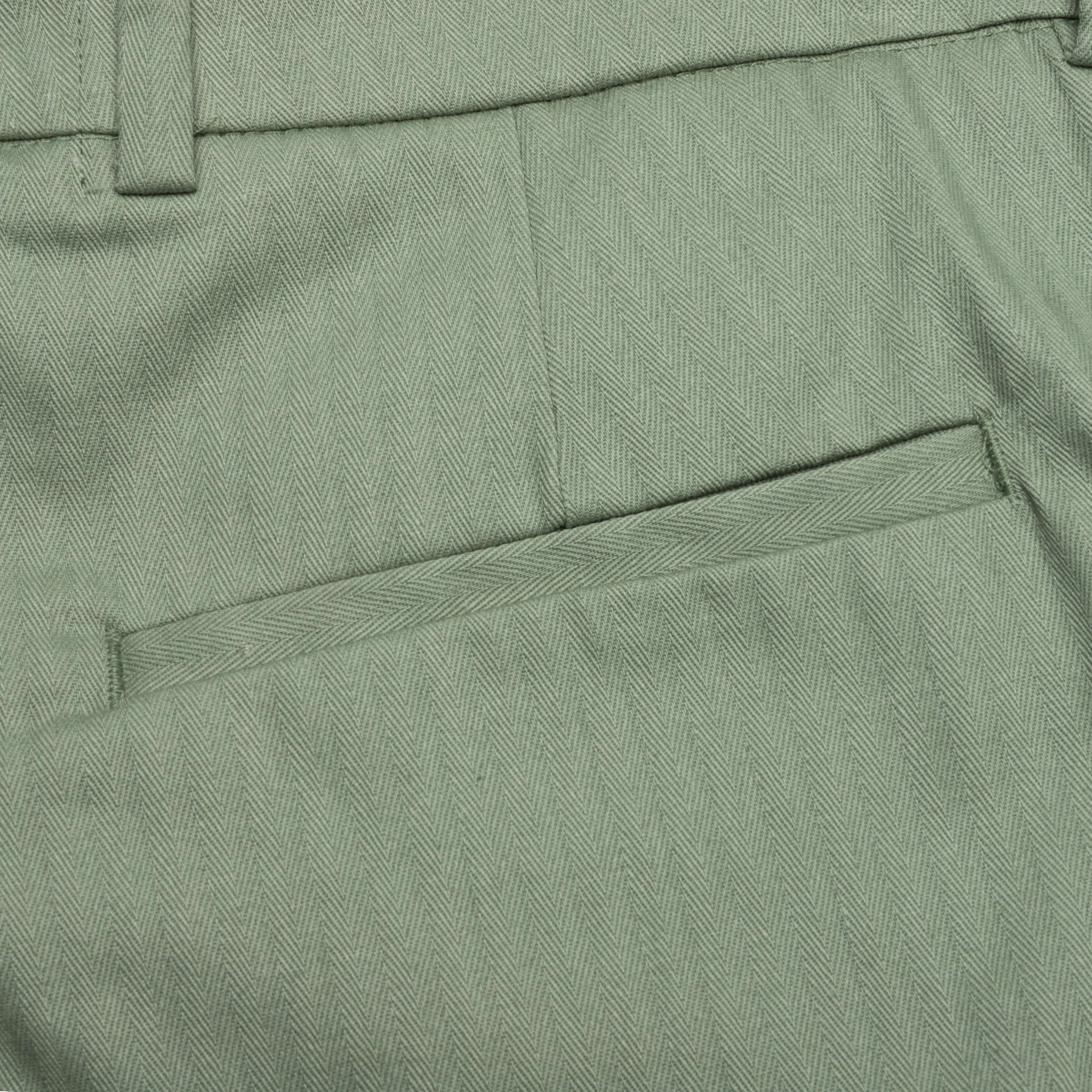 Lets Go Herringbone Pants - Green