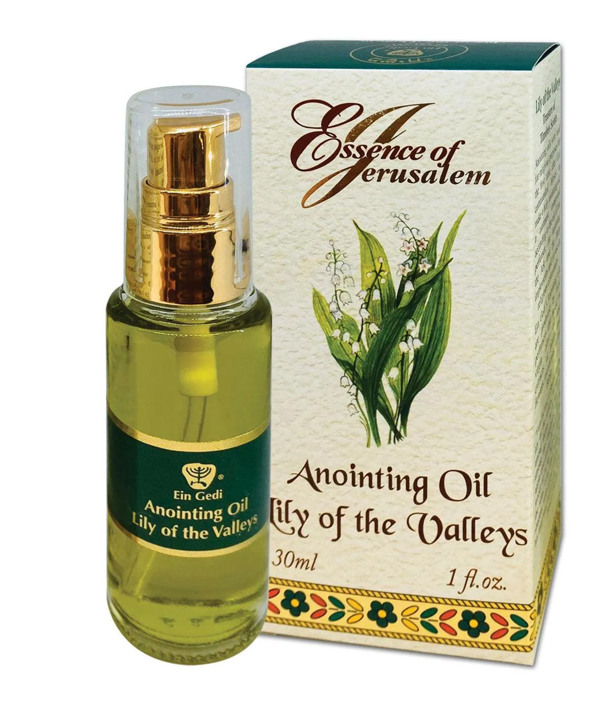 Lily of the Valley Essence of Jerusalem Anointing Oil 30ml/1 fl.oz unique scent from the Holyland