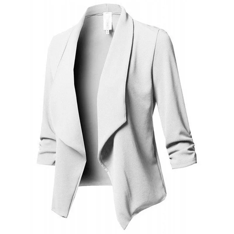 Long Sleeve Asymmetrical Casual Blazers