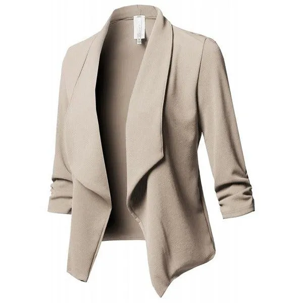 Long Sleeve Asymmetrical Casual Blazers