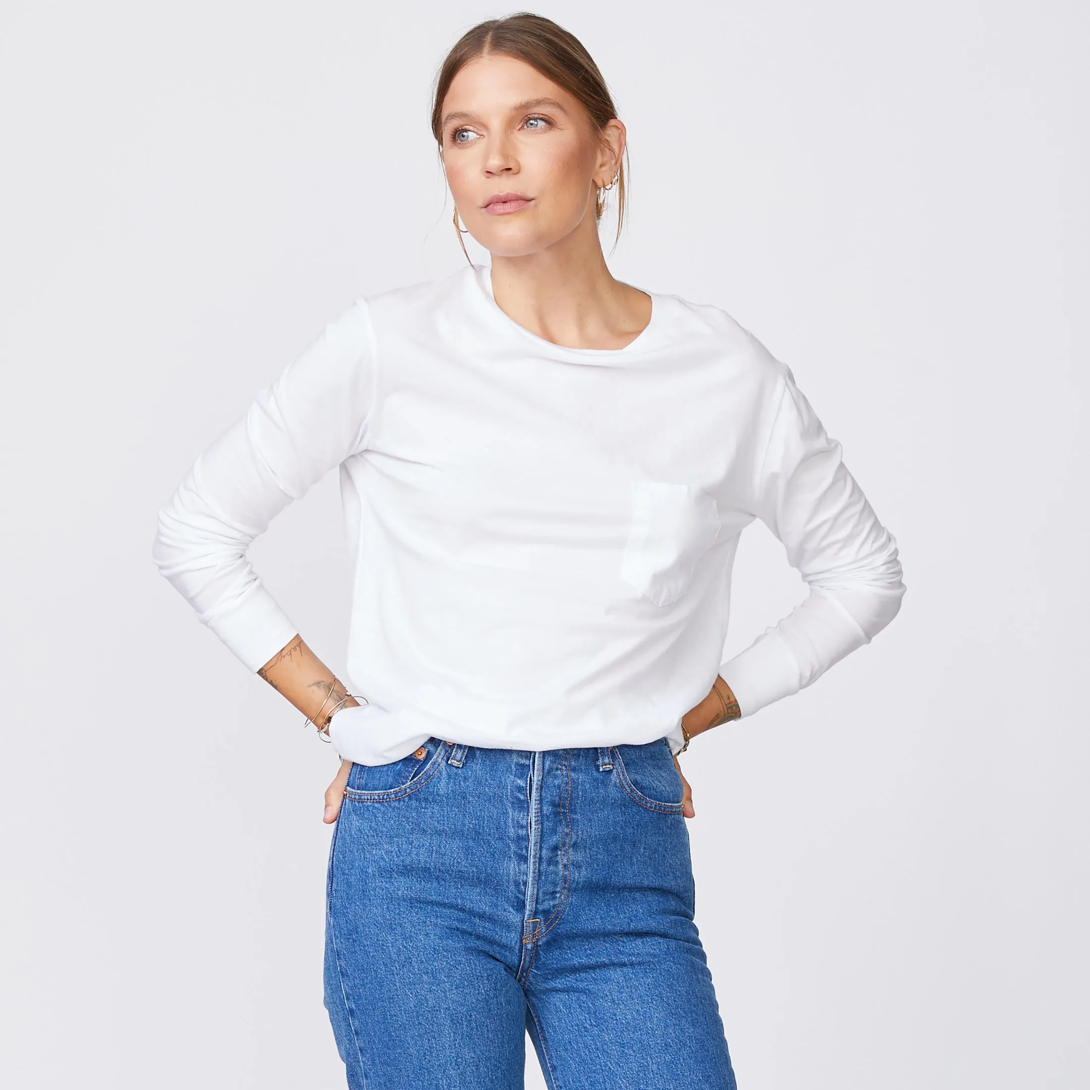 Long Sleeve Ex-Boyfriend Pocket Crew