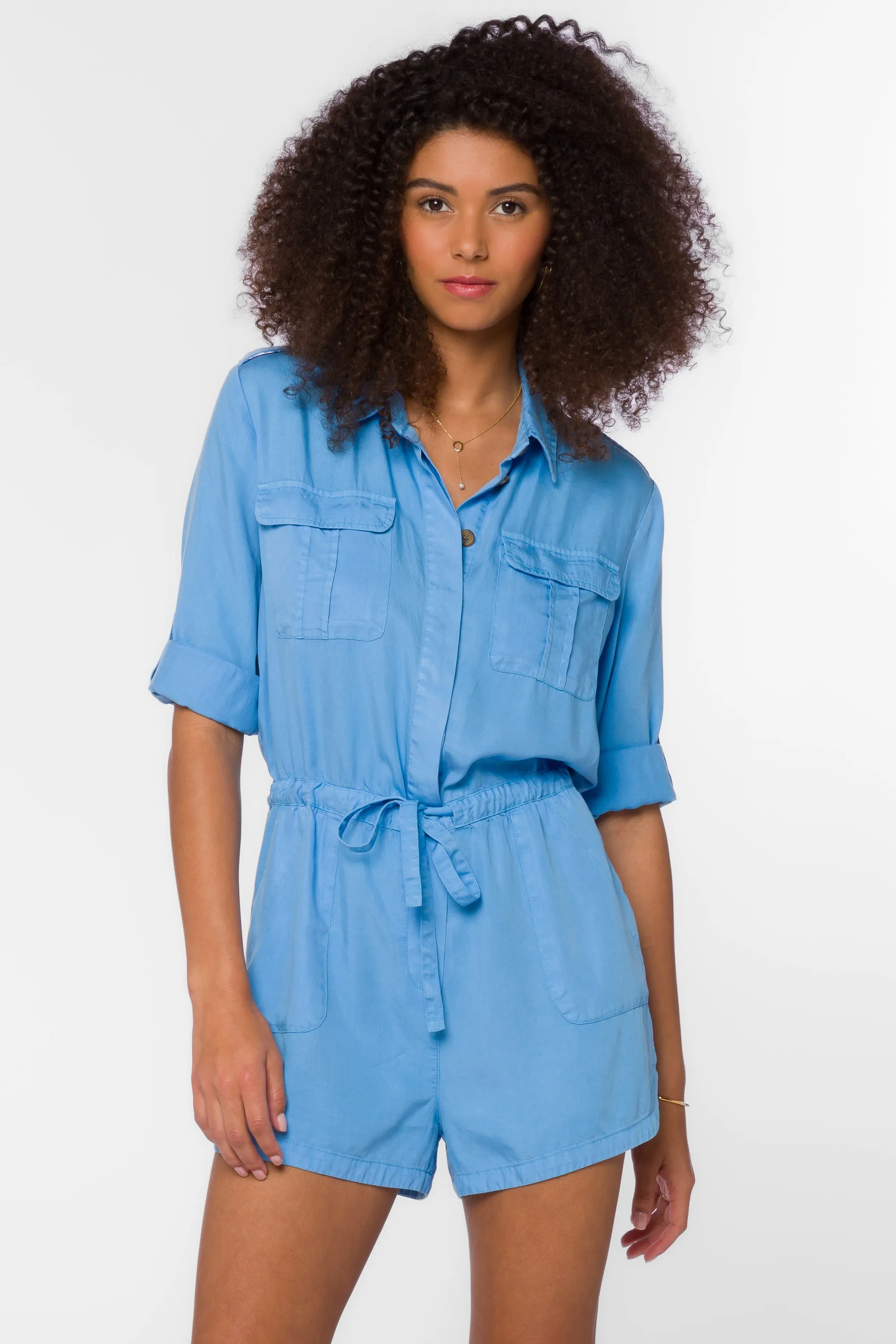 Luba Polar Blue Romper