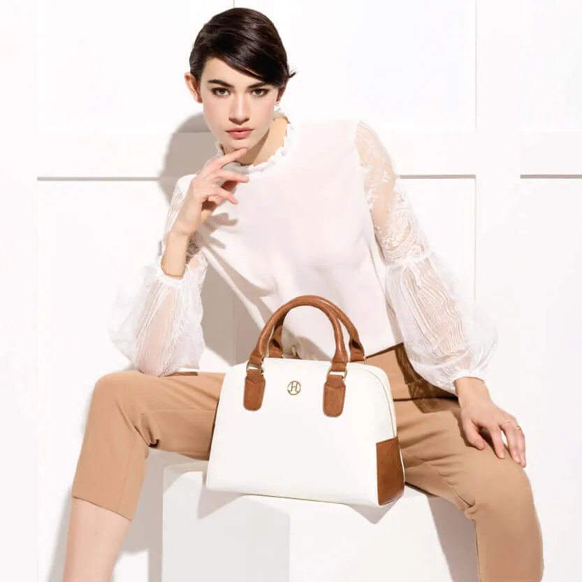 MADELYN | Camel Classic Satchel