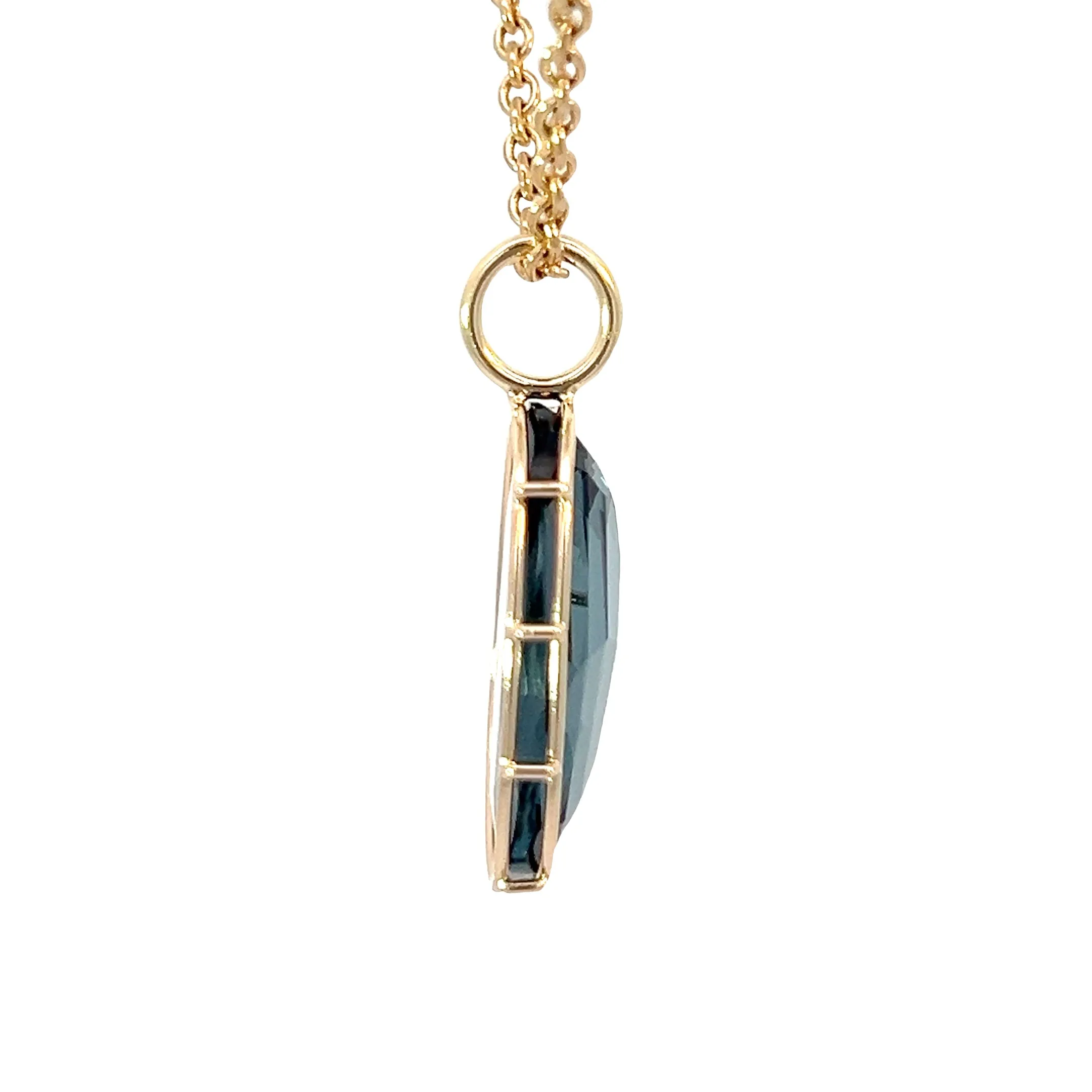 Medium London Blue Topaz Harriet Stone