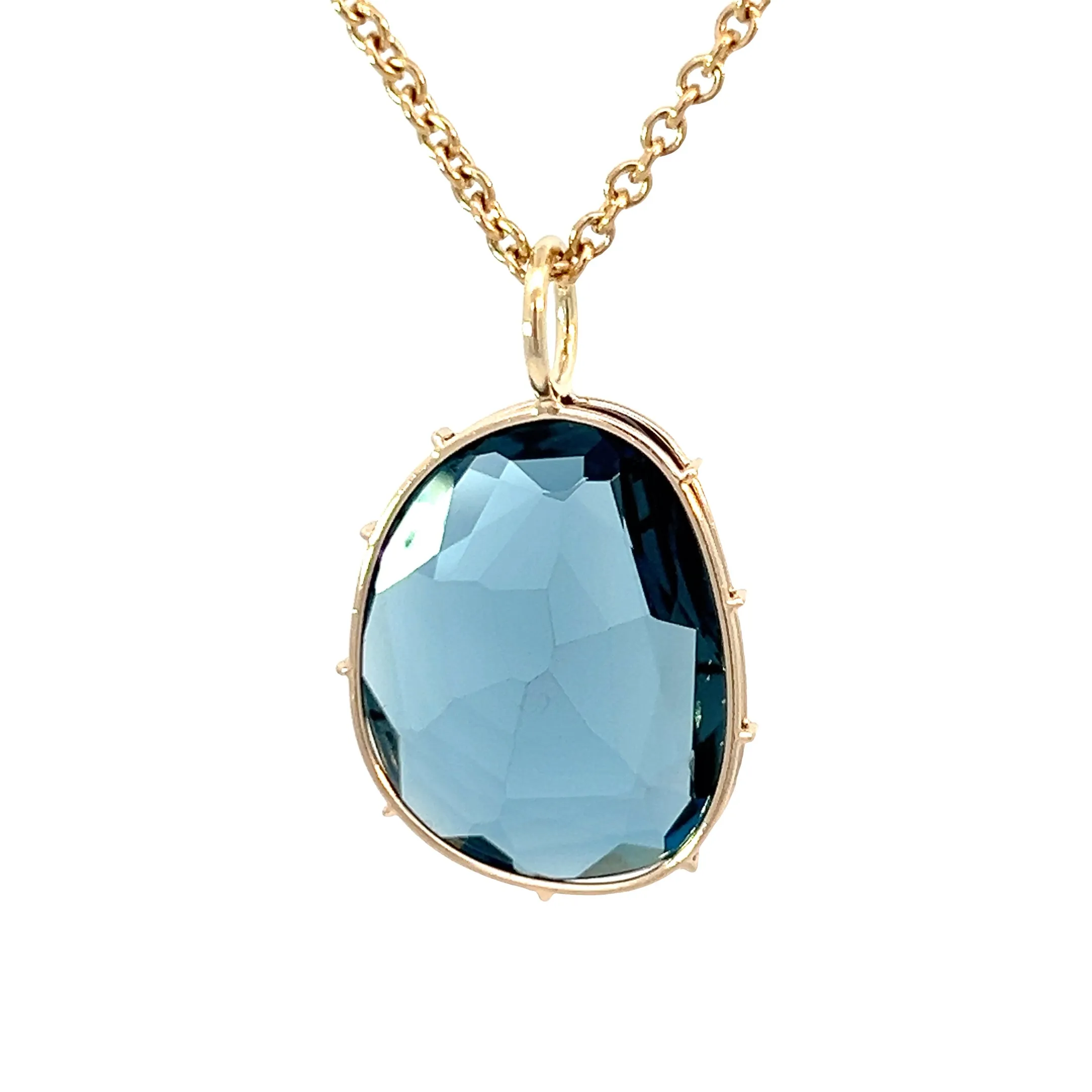 Medium London Blue Topaz Harriet Stone