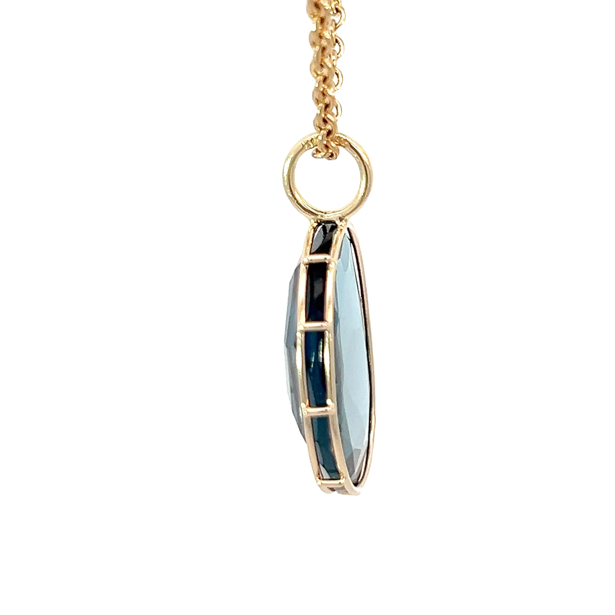 Medium London Blue Topaz Harriet Stone