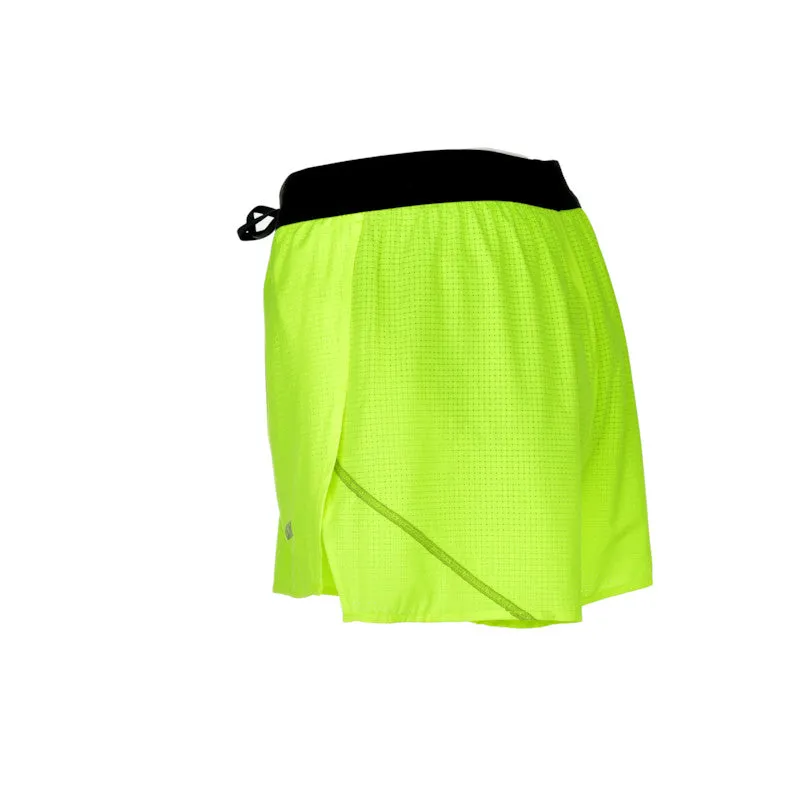 Men's Aeropro 3" Half Split Shorts- Neon Yellow