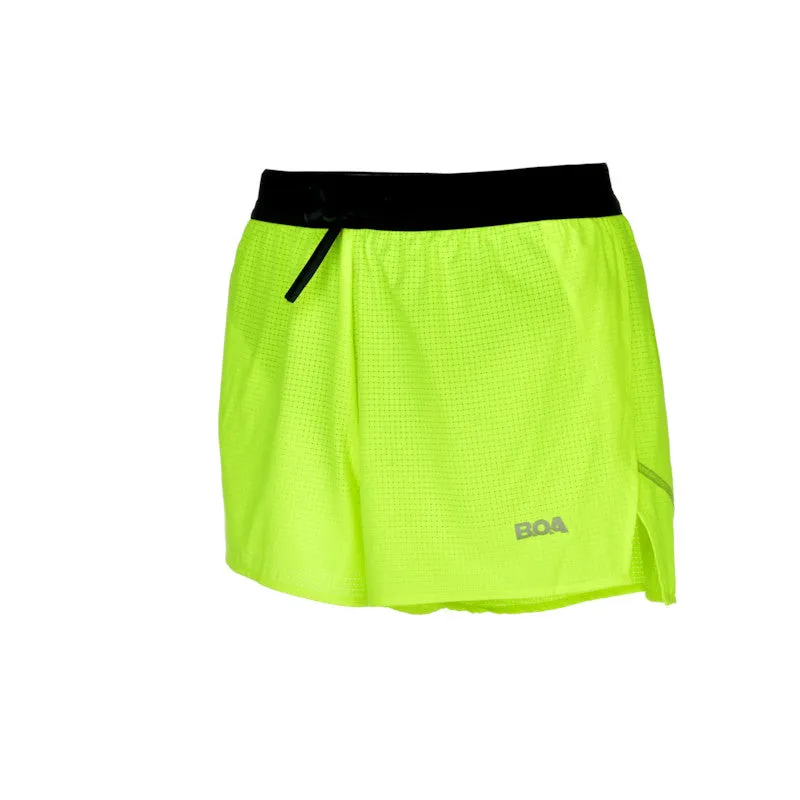 Men's Aeropro 3" Half Split Shorts- Neon Yellow