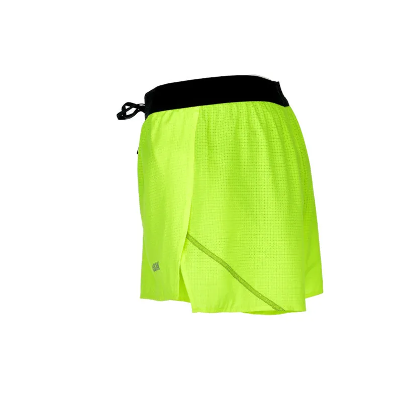 Men's Aeropro 3" Half Split Shorts- Neon Yellow