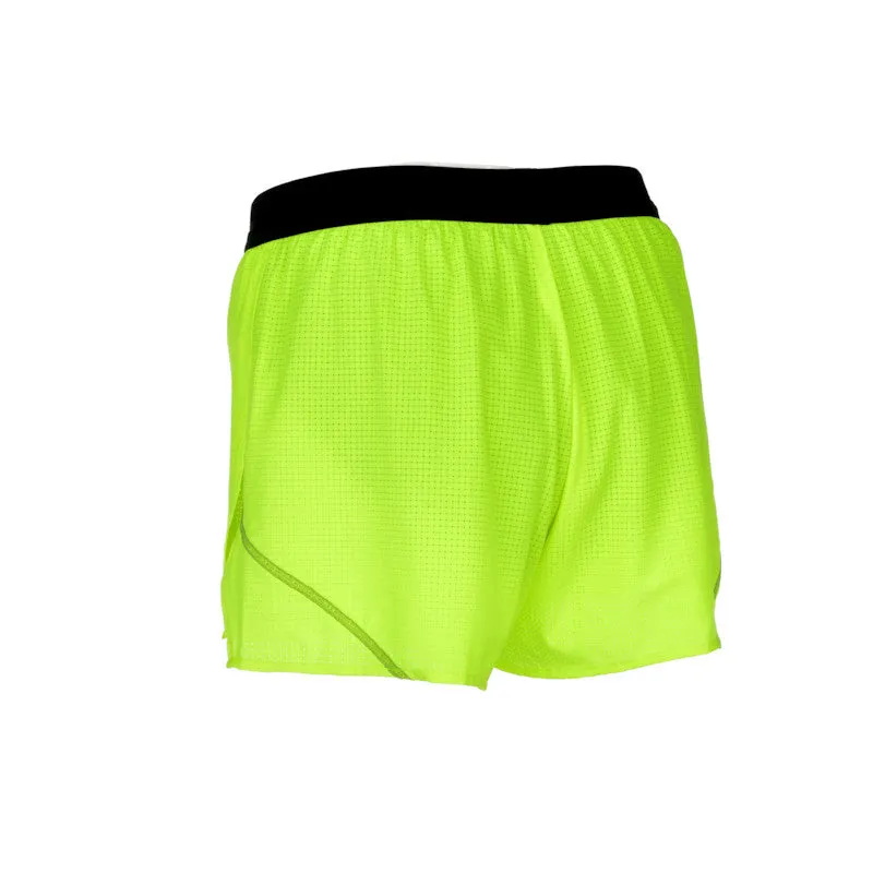 Men's Aeropro 3" Half Split Shorts- Neon Yellow