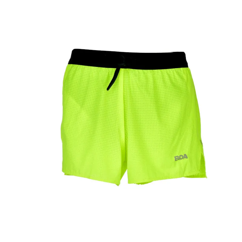 Men's Aeropro 3" Half Split Shorts- Neon Yellow