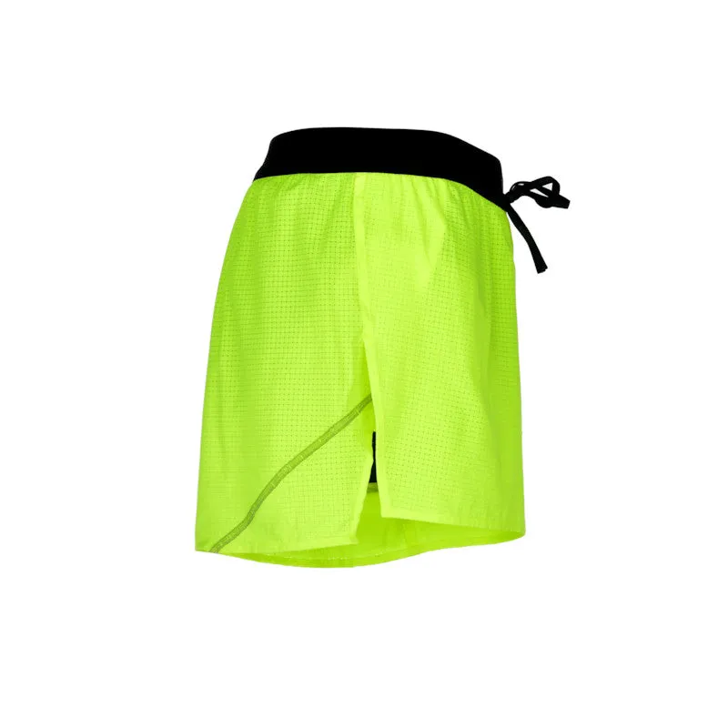 Men's Aeropro 3" Half Split Shorts- Neon Yellow