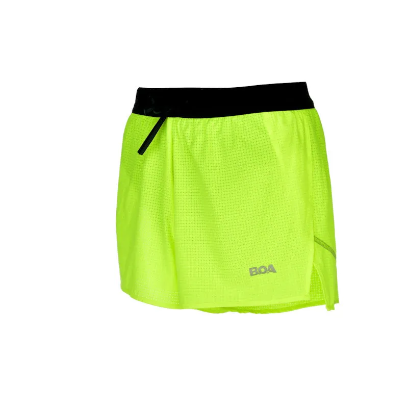 Men's Aeropro 3" Half Split Shorts- Neon Yellow