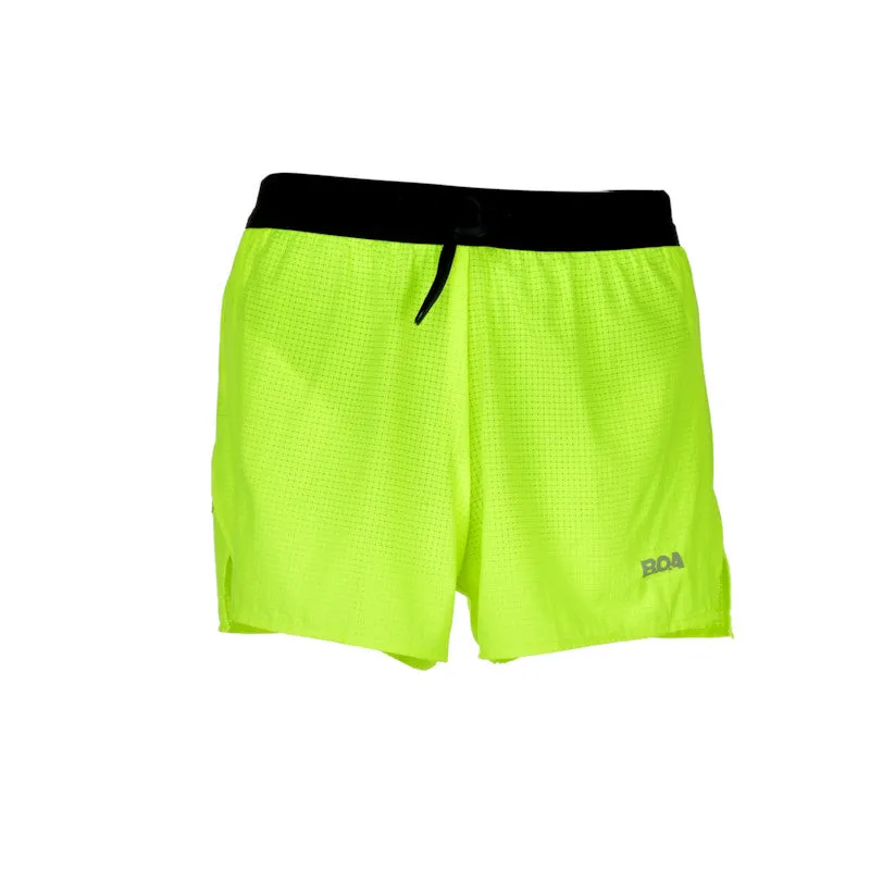 Men's Aeropro 3" Half Split Shorts- Neon Yellow