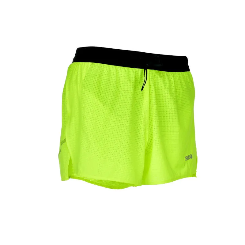 Men's Aeropro 3" Half Split Shorts- Neon Yellow