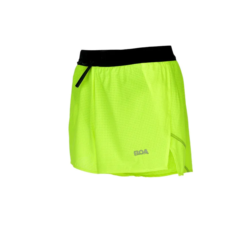 Men's Aeropro 3" Half Split Shorts- Neon Yellow