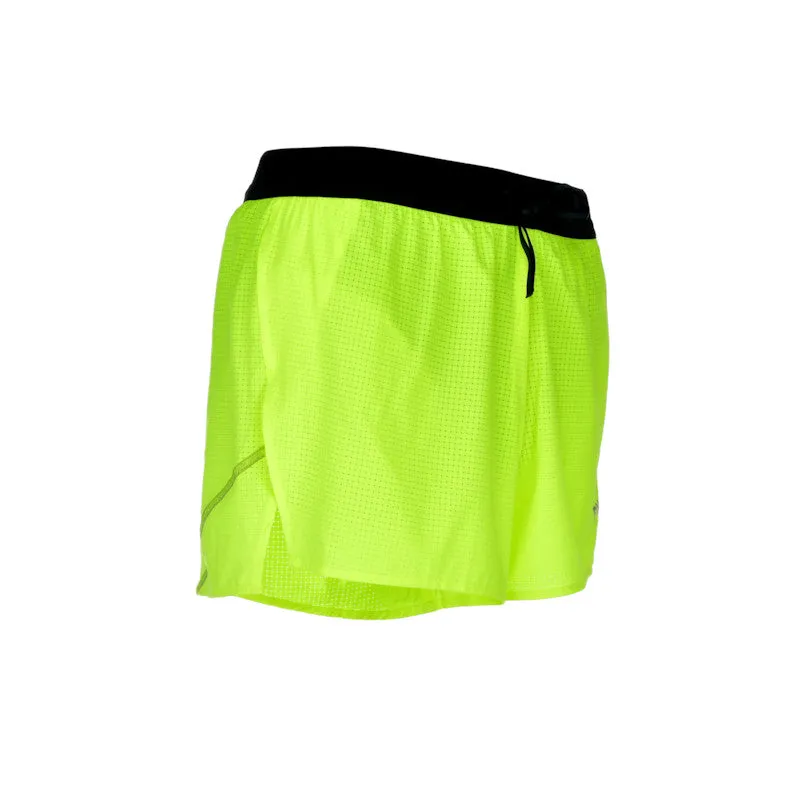 Men's Aeropro 3" Half Split Shorts- Neon Yellow