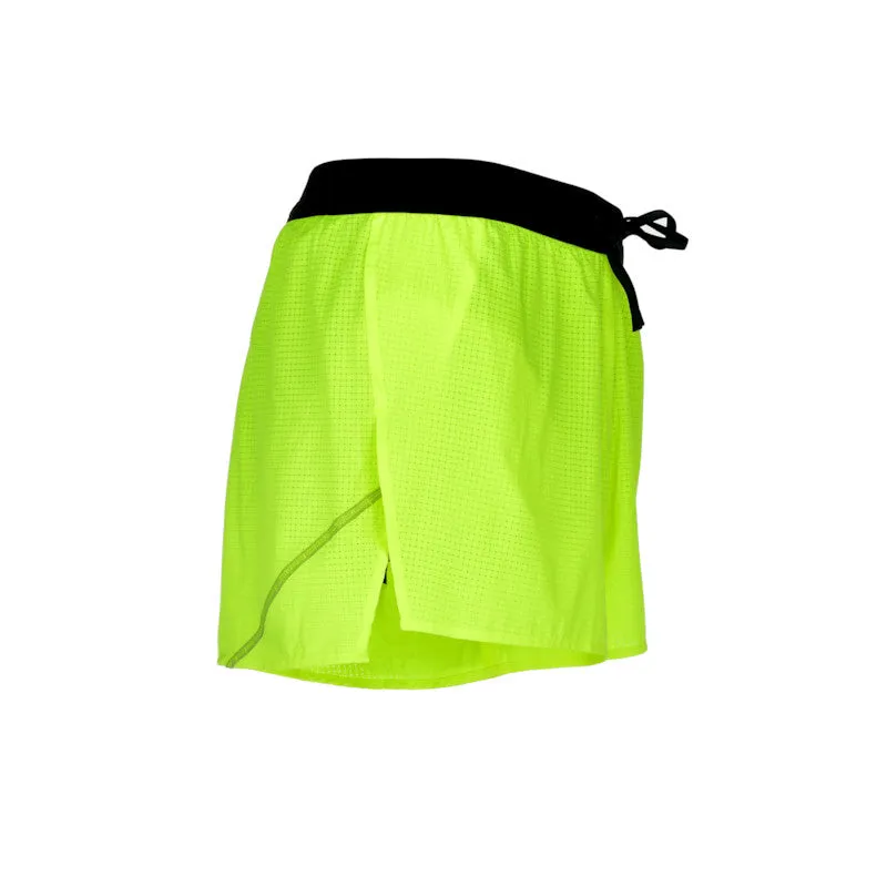 Men's Aeropro 3" Half Split Shorts- Neon Yellow