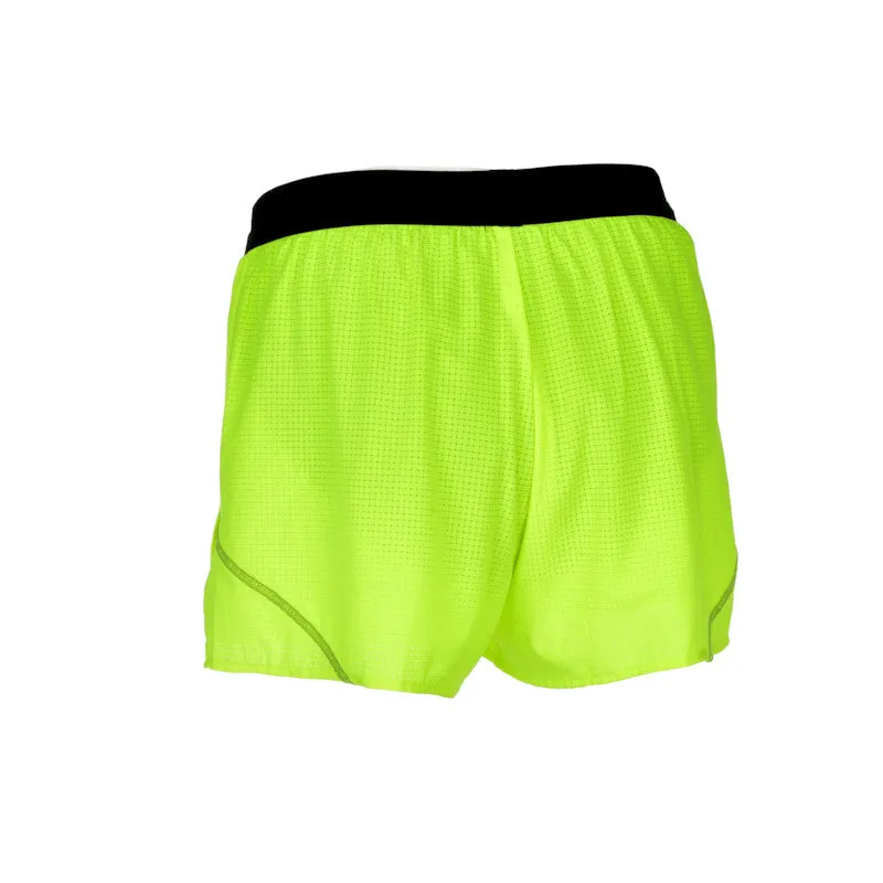 Men's Aeropro 3" Half Split Shorts- Neon Yellow