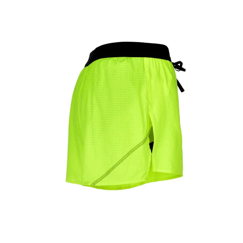 Men's Aeropro 3" Half Split Shorts- Neon Yellow