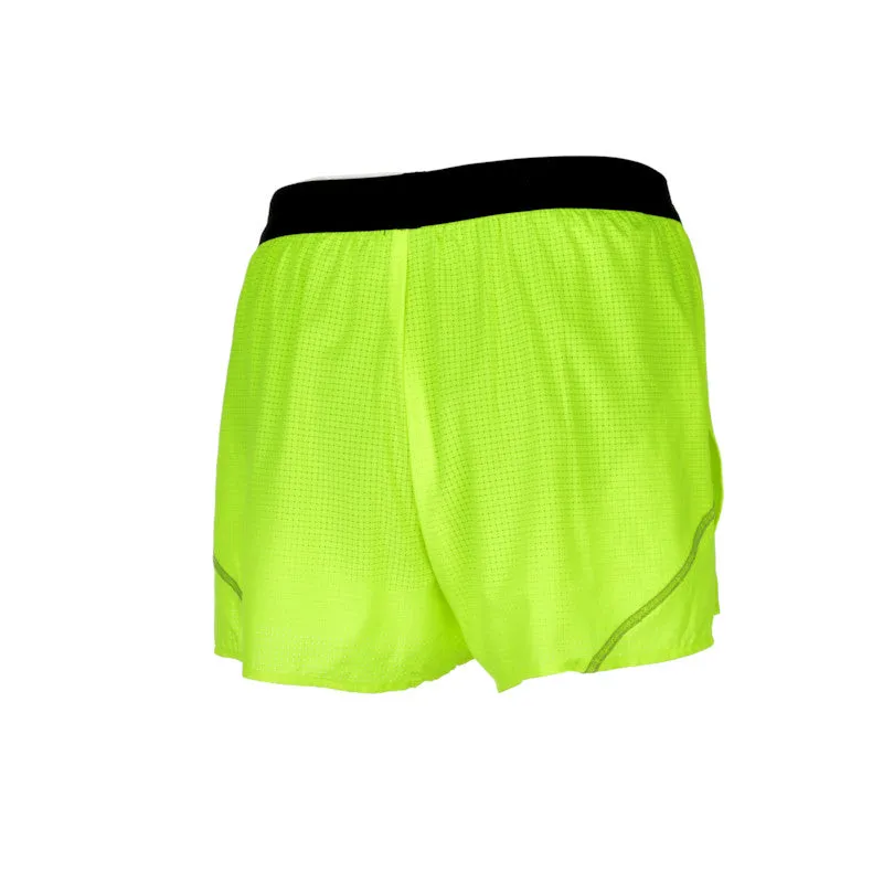 Men's Aeropro 3" Half Split Shorts- Neon Yellow