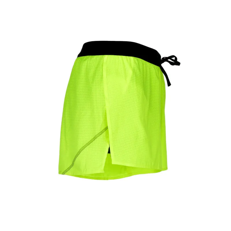 Men's Aeropro 3" Half Split Shorts- Neon Yellow