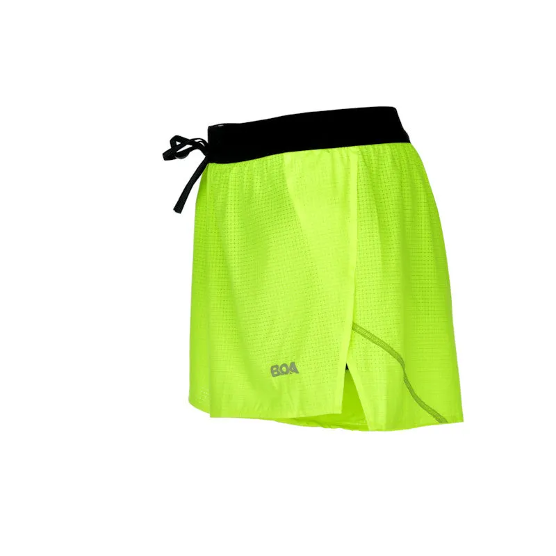 Men's Aeropro 3" Half Split Shorts- Neon Yellow