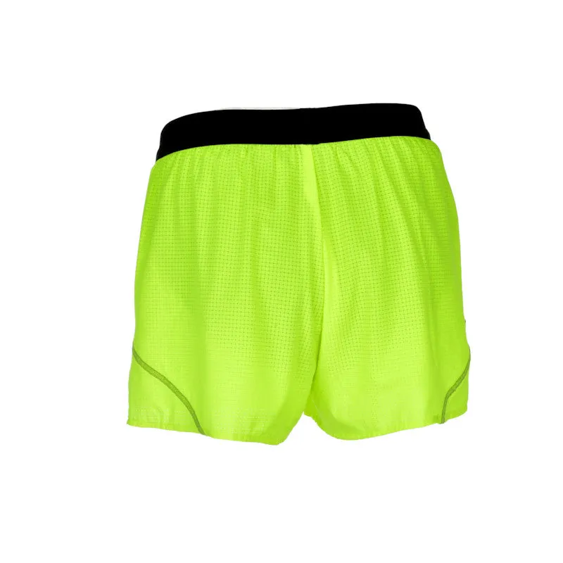 Men's Aeropro 3" Half Split Shorts- Neon Yellow