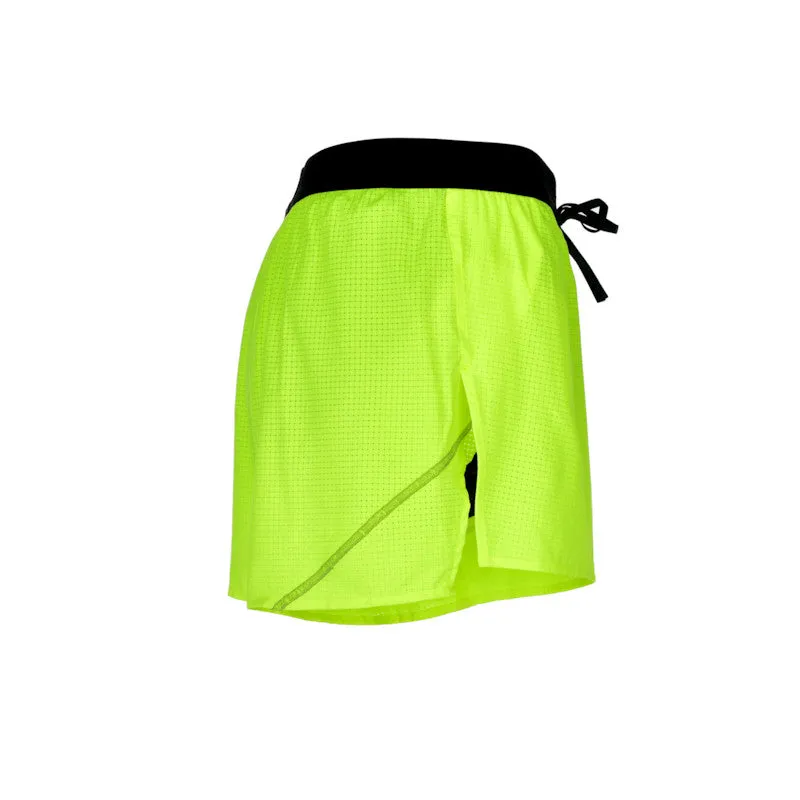 Men's Aeropro 3" Half Split Shorts- Neon Yellow